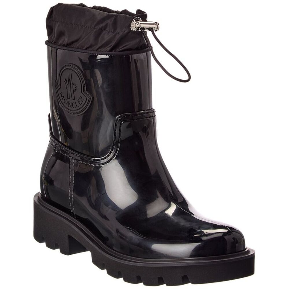 Moncler Kickstream Rubber Boot, Black